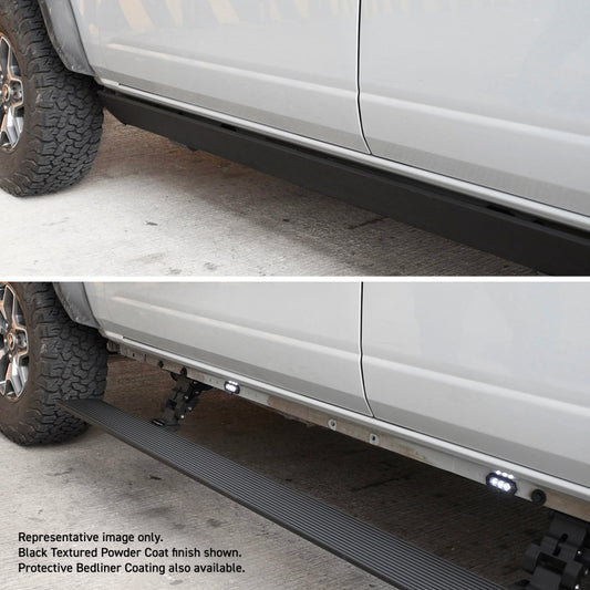 RealTruck 22-24 Toyota Tundra Crew Cab VoltStep Electric Running Board Kit - Bedliner Coating