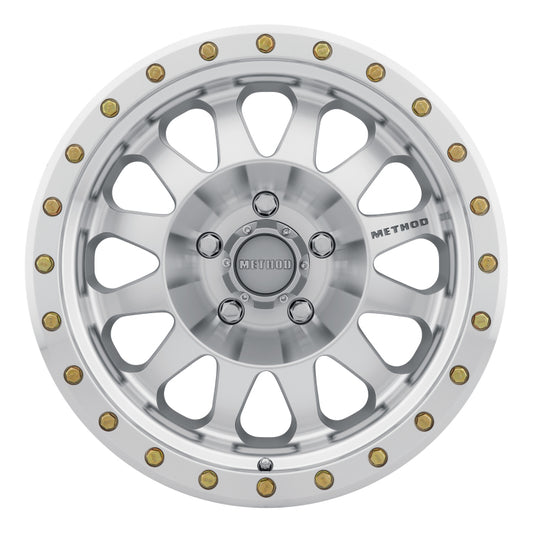 Method MR304 Double Standard 17x8.5 0mm Offset 5x5 94mm CB Machined/Clear Coat Wheel