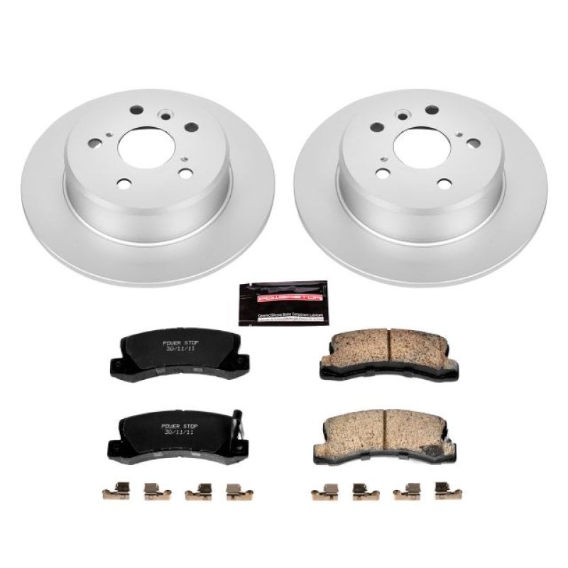 Power Stop 92-96 Lexus ES300 Rear Z17 Evolution Geomet Coated Brake Kit