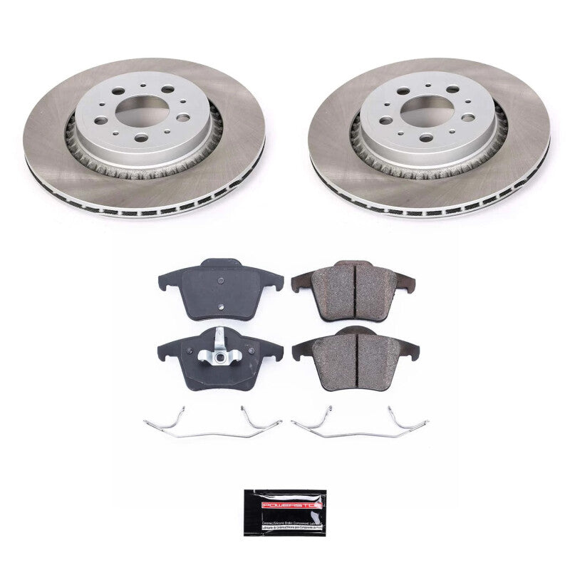 Power Stop 03-14 Volvo XC90 Rear Semi-Coated Rotor Kit