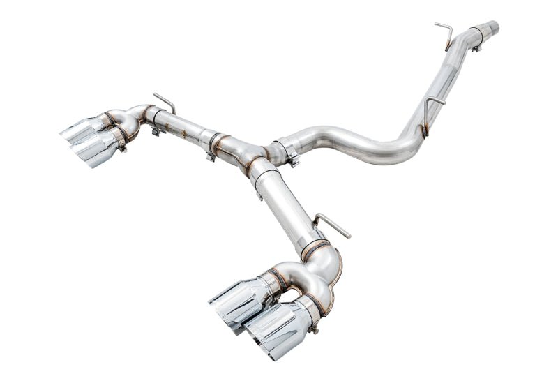 AWE Tuning MK7.5 Golf R Track Edition Exhaust w/Chrome Silver Tips 102mm - Precision R