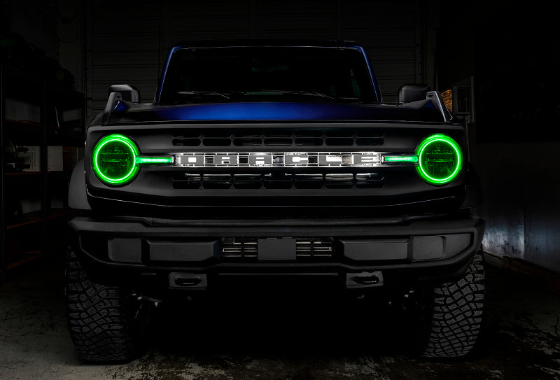 Oracle 2122 Ford Bronco Headlight Halo Kit w/DRL Bar  Base Headlights w/Simple Control SEE WARRANTY