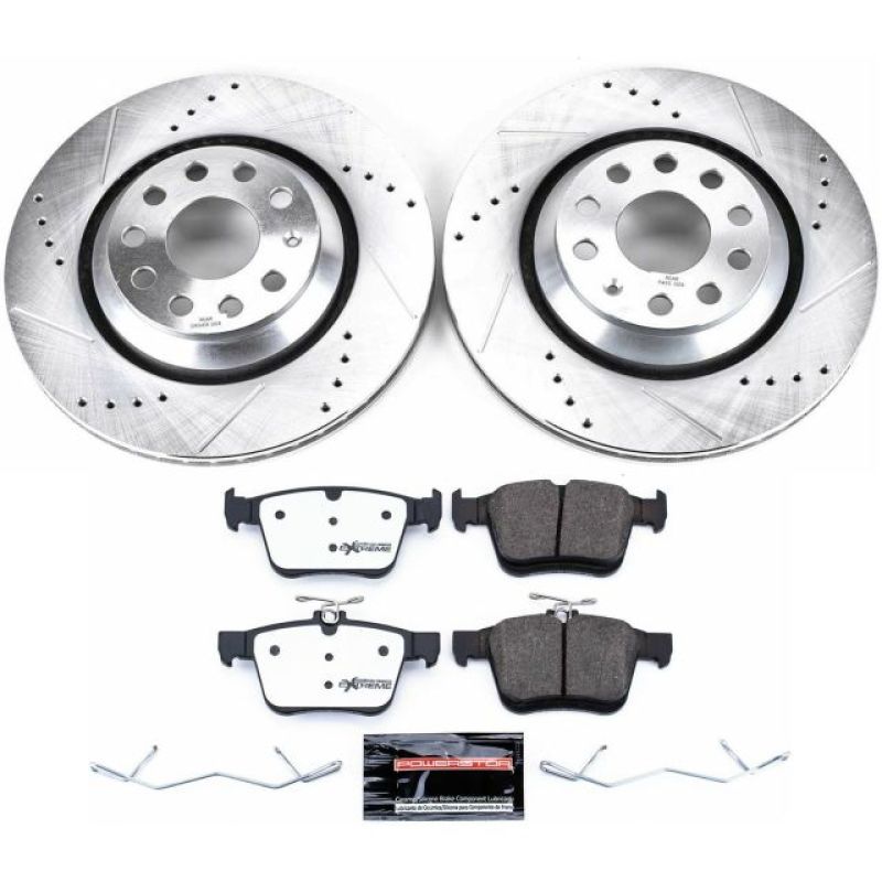 Power Stop 17-18 Audi RS3 Rear Z26 Street Warrior Brake Kit