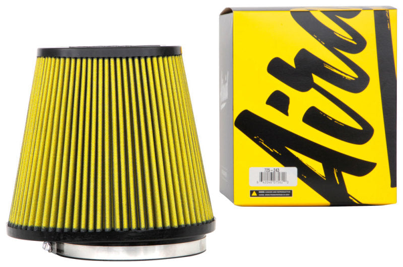 Airaid Universal Air Filter - Cone 6in F x 9x7-1/4in B x 6-3/8x3-7/8in T x 8in H - Synthamax