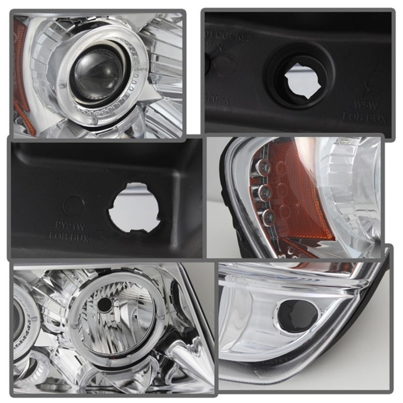 Spyder Jeep Grand Cherokee 99-04 Projector Headlights LED Halo LED Chrm - PRO-YD-JGC99-HL-C