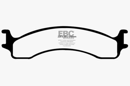 EBC 00-02 Dodge Ram 2500 Pick-up 5.2 2WD Yellowstuff Front Brake Pads