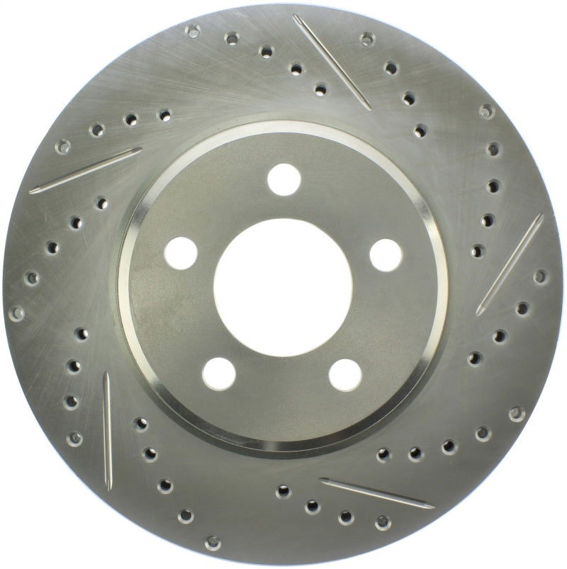 StopTech Select Sport 06-17 Dodge Charrger/14-17 Chrysler 300 Slotted & Drilled Front Left Rotor