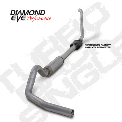 Diamond Eye KIT 4in TB SGL AL: 94-97 FORD 7.3L F250/F350 PWRSTROKE NFS W/ CARB EQUIV STDS