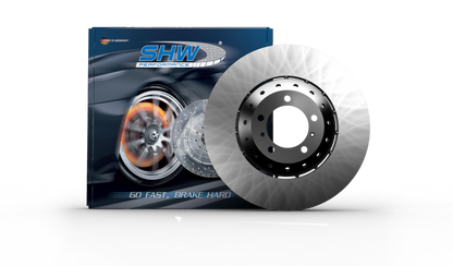 SHW 08-10 Porsche Cayenne Turbo 4.8L Right Front Smooth Lightweight Brake Rotor (958615302)