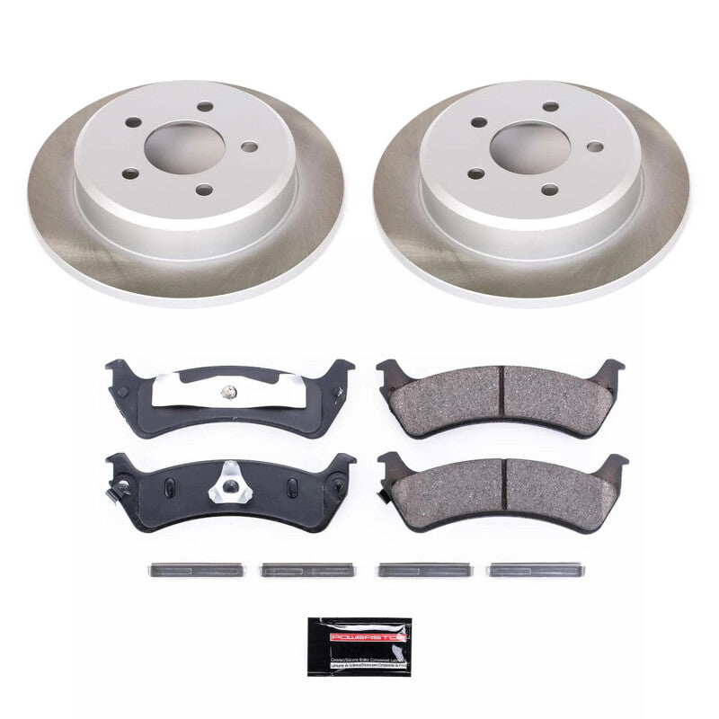 Power Stop 97-01 Mercury Mountaineer Rear Semi-Coated Rotor Kit