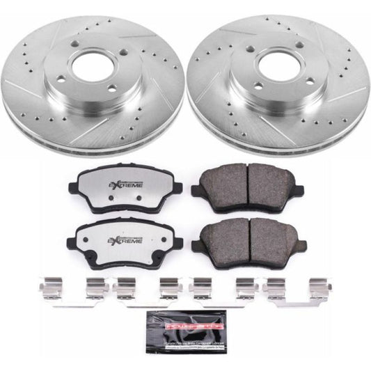 Power Stop 14-19 Ford Fiesta Front Z26 Street Warrior Brake Kit