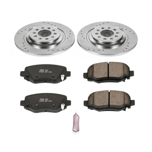 Power Stop 14-19 Jeep Cherokee Rear Z23 Evolution Sport Brake Kit