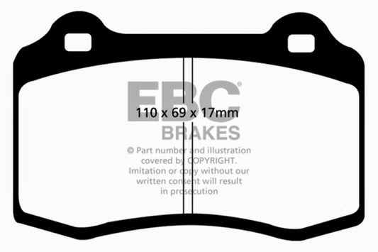 EBC 96-03 Alfa Romeo GTV 3.0 (Brembo) Redstuff Front Brake Pads