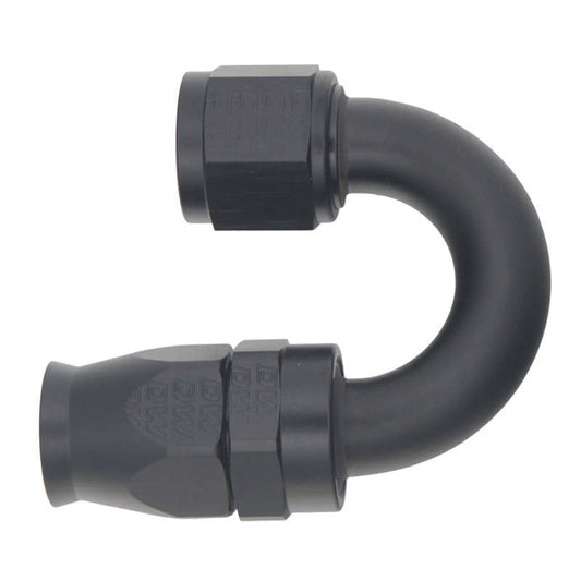 DeatschWerks 10AN Female Flare Swivel 180-Degree Hose End CPE - Anodized Matte Black