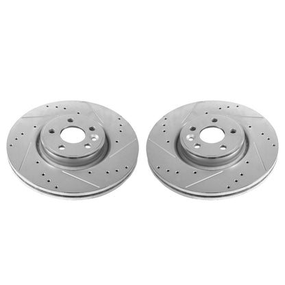 Power Stop 12-18 Volvo S60 Front Evolution Drilled & Slotted Rotors - Pair