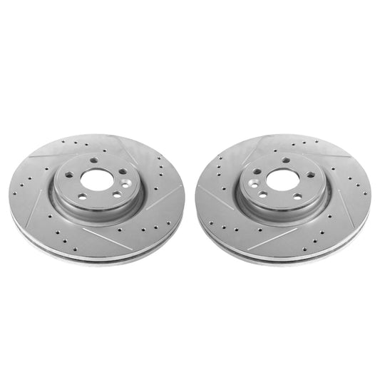 Power Stop 12-18 Volvo S60 Front Evolution Drilled & Slotted Rotors - Pair