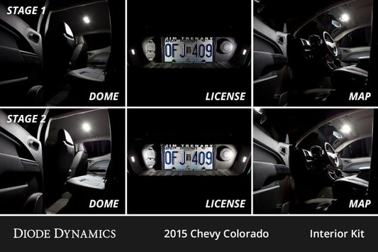 Diode Dynamics 15-22 Chevrolet Colorado Interior LED Kit Cool White Stage 2