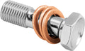 Twin Power Stainless Brake Fitting 3/8-24 Double Banjo Bolt