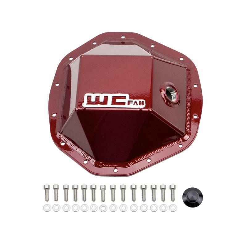 Wehrli 20-24 GM Duramax - 19-23 Ram HD Rear Differential Cover - Red