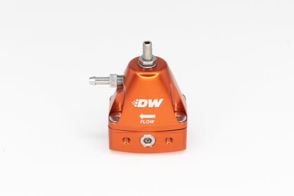 DeatschWerks DWR1000iL In-Line Adjustable Fuel Pressure Regulator - Orange