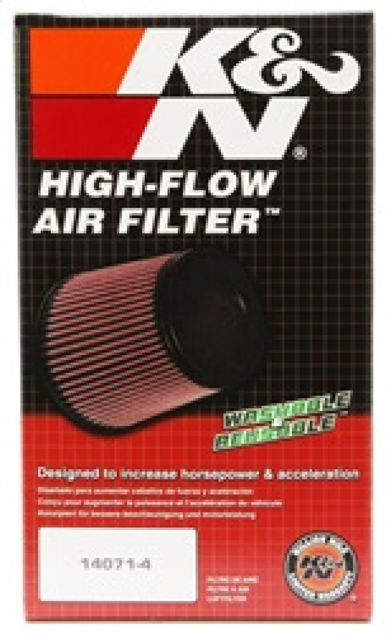 K&N Universal Rubber Filter 3.75in FLG x 5.375in Base x 5.375in Top x 7in Height