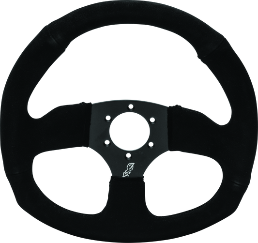 DragonFire Racing Steering Wheels - D-shaped- Suede- Iron Series- 0in offset