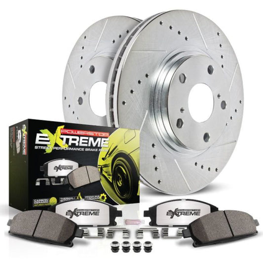 Power Stop 11-13 BMW 335i Rear Z26 Street Warrior Brake Kit