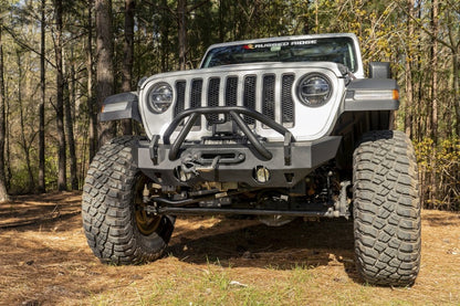 Rugged Ridge HD Bumper Stubby Front 07-18 Jeep Wrangler JK 18-20 Jeep Wrangler JL 2020 JT