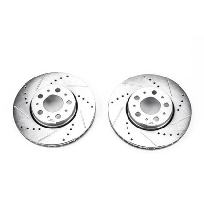 Power Stop 01-07 Volvo S60 Front Evolution Drilled & Slotted Rotors - Pair