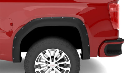 Lund 19-22 GM Silverado/Sierra RX-Flat Textured Elite Series Fender Flares w/Black Bolts - Black 4pc