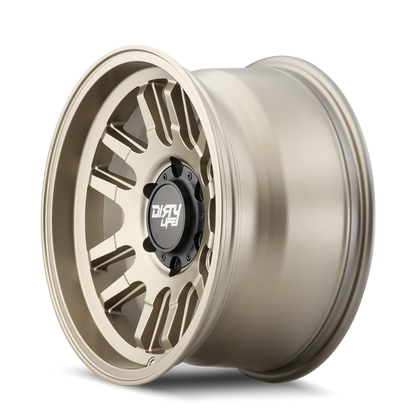 Dirty Life 9310 Canyon 17x9 / 6x139.7 BP / 0mm Offset / 106mm Hub Satin Gold Wheel