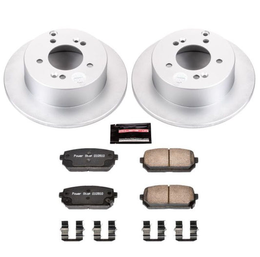 Power Stop 07-10 Kia Rondo Rear Z17 Evolution Geomet Coated Brake Kit