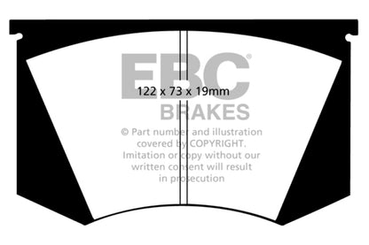 EBC 64-66 Ac Cobra 7.0 Yellowstuff Front Brake Pads