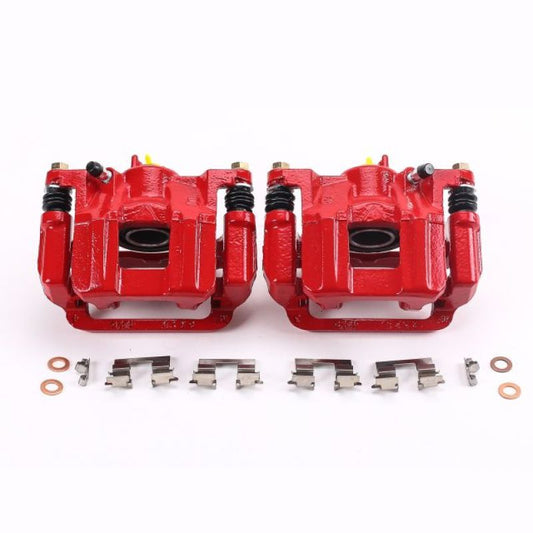 Power Stop 11-17 Honda Odyssey Rear Red Calipers w/Brackets - Pair