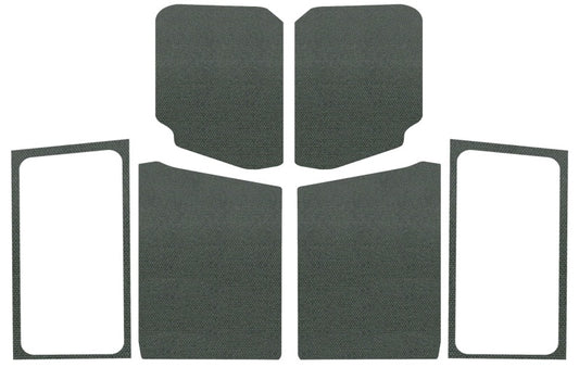 DEI 18-23 Jeep Wrangler JL 2-Door Boom Mat Complete Headliner Kit - 7 Piece - Gray