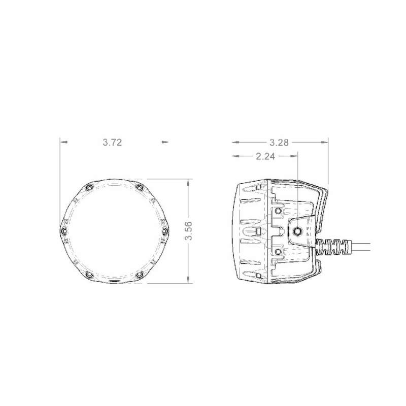 ARB Nacho 4in Offroad / SAE Combo White LED Light