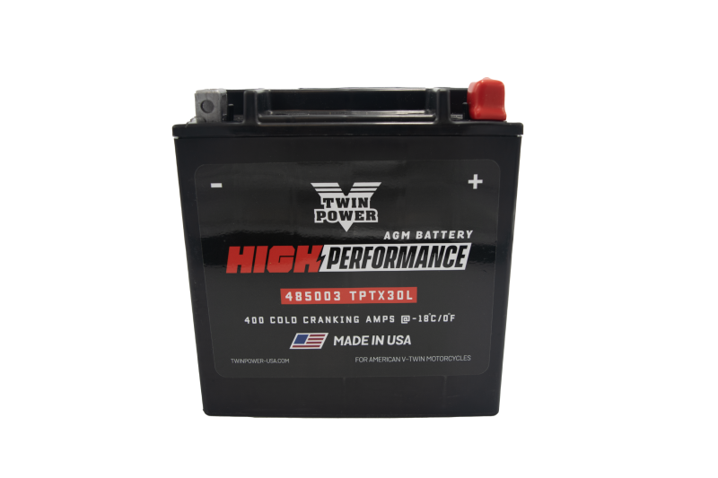 Twin Power YIX-30L High Performance Battery Replaces H-D 66010-97A Made in USA 400 CCA