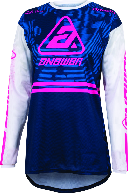 Answer 23 Arkon Trials Jersey Blue/White/Magenta Womens - 2XL