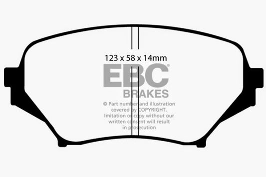 EBC 06-15 Mazda Miata MX5 2.0 Greenstuff Front Brake Pads