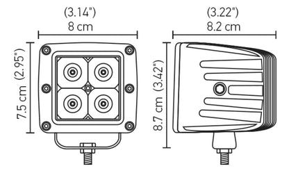 Hella HVF Cube 4 LED Off Road Kit