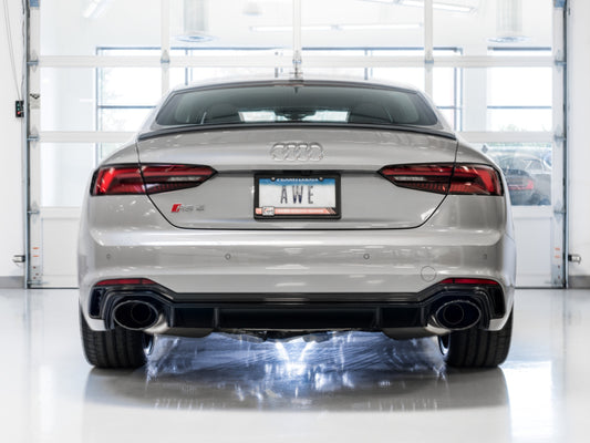 AWE Tuning Audi B9 RS5 Touring Edition Exhaust - w/ Diamond Black RS Tips - Precision R