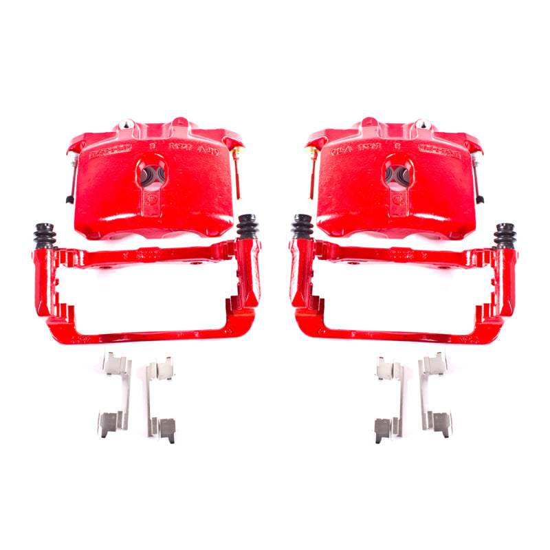 Power Stop 03-06 Cadillac Escalade Rear Red Calipers w/Brackets - Pair