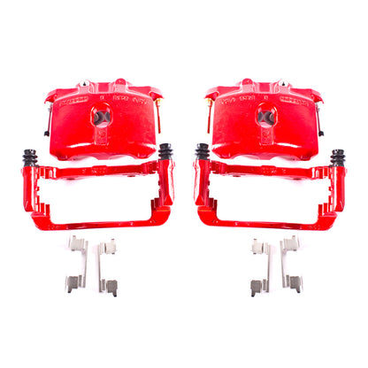 Power Stop 03-06 Cadillac Escalade Rear Red Calipers w/Brackets - Pair