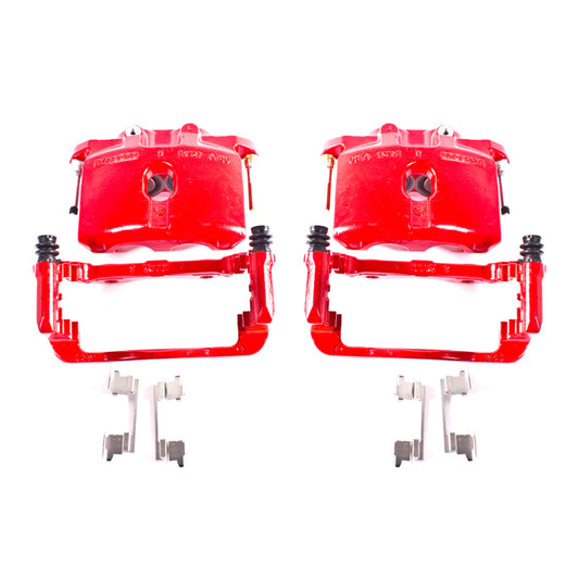 Power Stop 03-06 Cadillac Escalade Rear Red Calipers w/Brackets - Pair