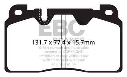 EBC 12+ Audi Q5 2.0 Turbo (Brembo) Greenstuff Front Brake Pads