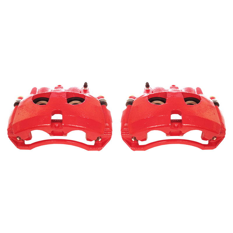 Power Stop 09-10 Dodge Ram 2500 Front Red Calipers w/Brackets - Pair