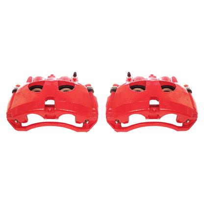 Power Stop 09-10 Dodge Ram 2500 Front Red Calipers w/Brackets - Pair