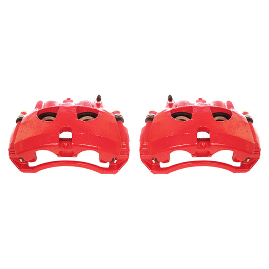 Power Stop 09-10 Dodge Ram 2500 Front Red Calipers w/Brackets - Pair