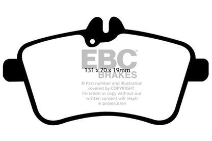 EBC 08-09 Mercedes-Benz B200 2.0 Greenstuff Front Brake Pads