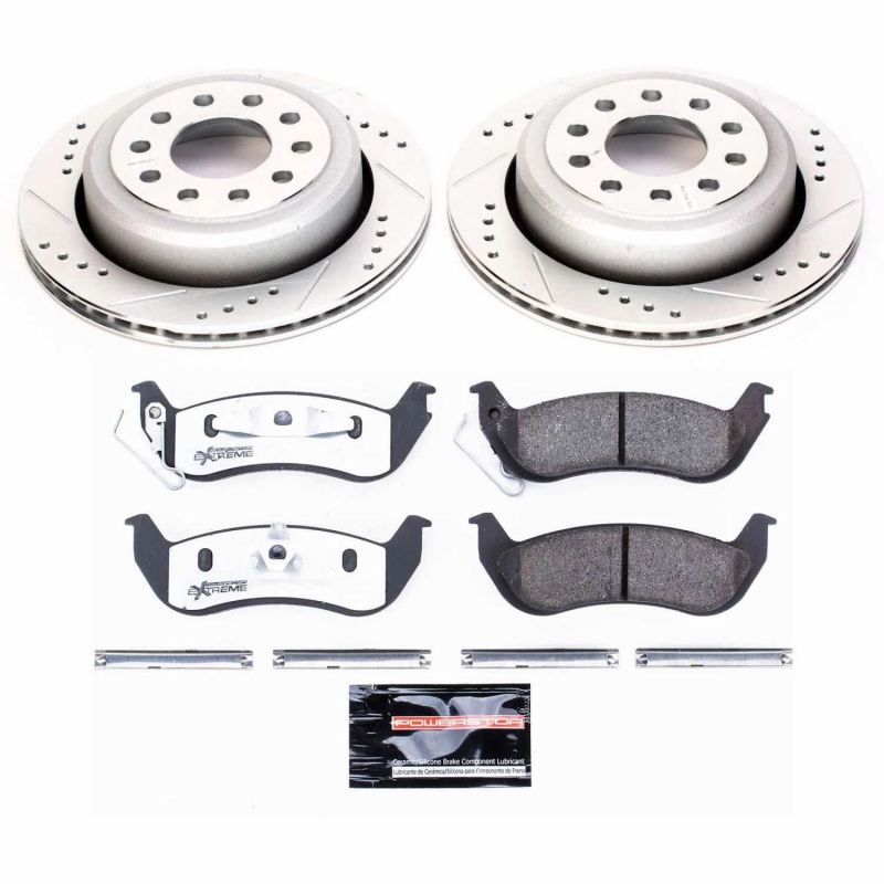 Power Stop 03-11 Lincoln Town Car Rear Z26 Street Warrior Brake Kit